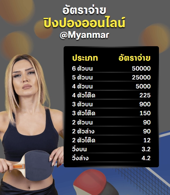 แทงหวยปิงปองพม่า